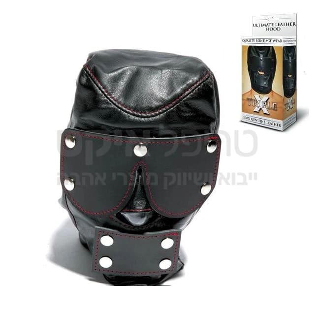 SADO MASK מסיכת סאדו מקצועית ומשובחת עשוייה עור 100% טהור, המסיכה בעלת תפרים חזקים במיוחד, בעלת אפשרות לסגירת כל עין בנפרד, סגירת פה בנפרד, וחיבור אלמנטים אחרים אל המסיכה (מחברים אוניברסלים). קיימים מגוון עיצובים נוספים. עבודת יד איכותית ביותר תוצרת הולנד.